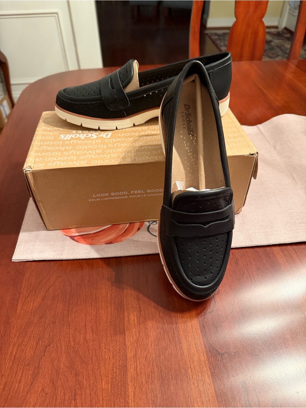 Dr. Scholl's Black Penny Loafer Sneaker, Size 8